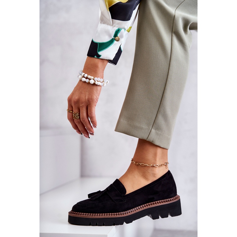 Vinceza Damenschuhe aus Wildleder auf der schwarzen Unni-Plattform 3