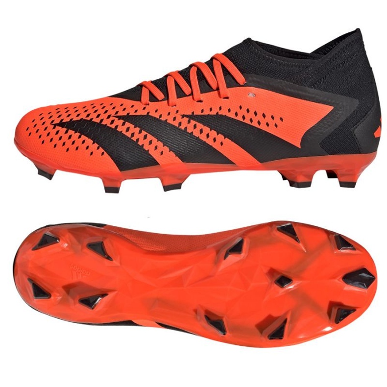 Adidas Predator Accuracy.3 Fg M GW4591 Fußballschuhe rot orangen und rottöne 1