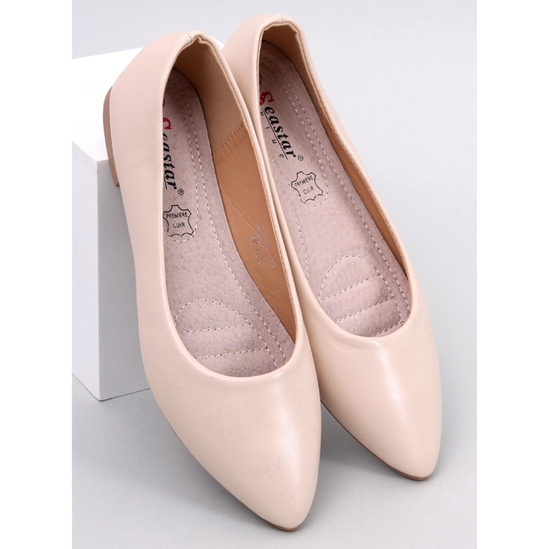 BM Ballerinas in Trento Beige mit Lederinnensohle 1