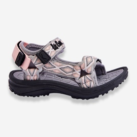 Lee Cooper Kindersandalen LCW-23-34-1681 Grau-Pink 1