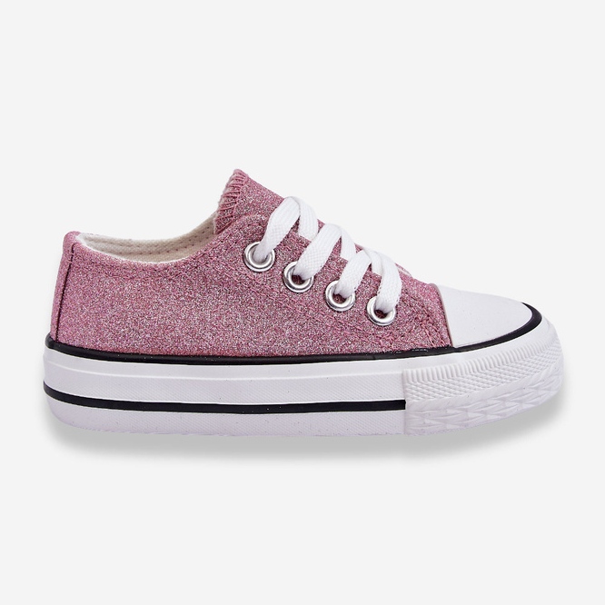 Kinder-Schnürsneaker Dirty Pink Wella rosa 1
