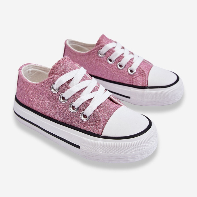 Kinder-Schnürsneaker Dirty Pink Wella rosa 2