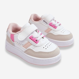 FR1 Klassische Kinder-Sportschuhe in Weiß und Pink Marlin 2