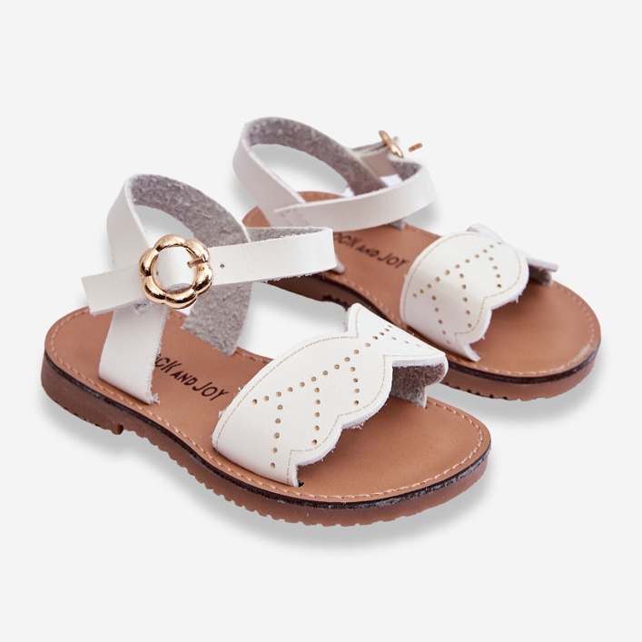 Klassische Kindersandalen Weiß Izzy 2