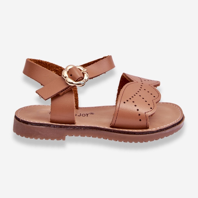Klassische Izzy Brown Kindersandalen braun 1