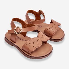 Klassische Izzy Brown Kindersandalen braun 2