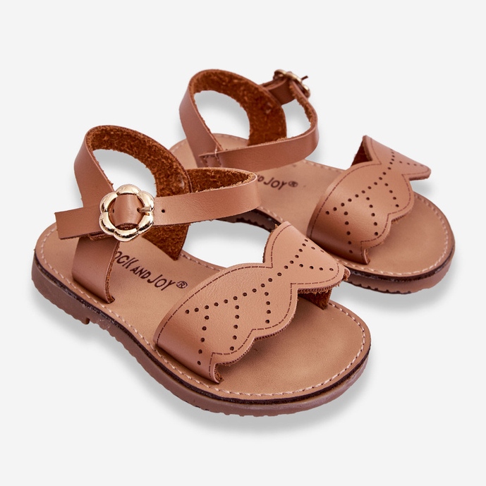 Klassische Izzy Brown Kindersandalen braun 2