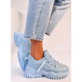 Plateau-Sneaker Bains Blue blau 3