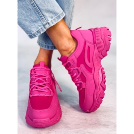 Bains Fuchsia-Sneaker für Damen rosa 1