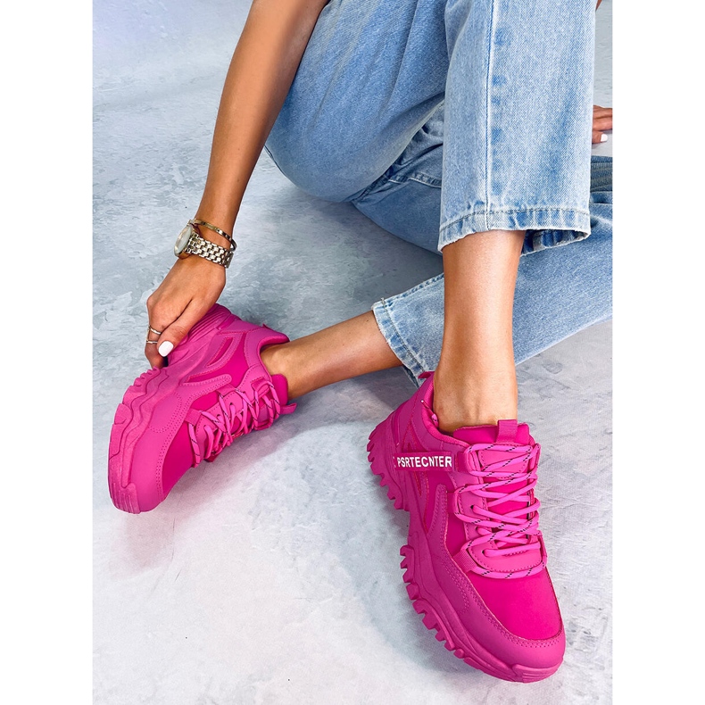 Bains Fuchsia-Sneaker für Damen rosa 2