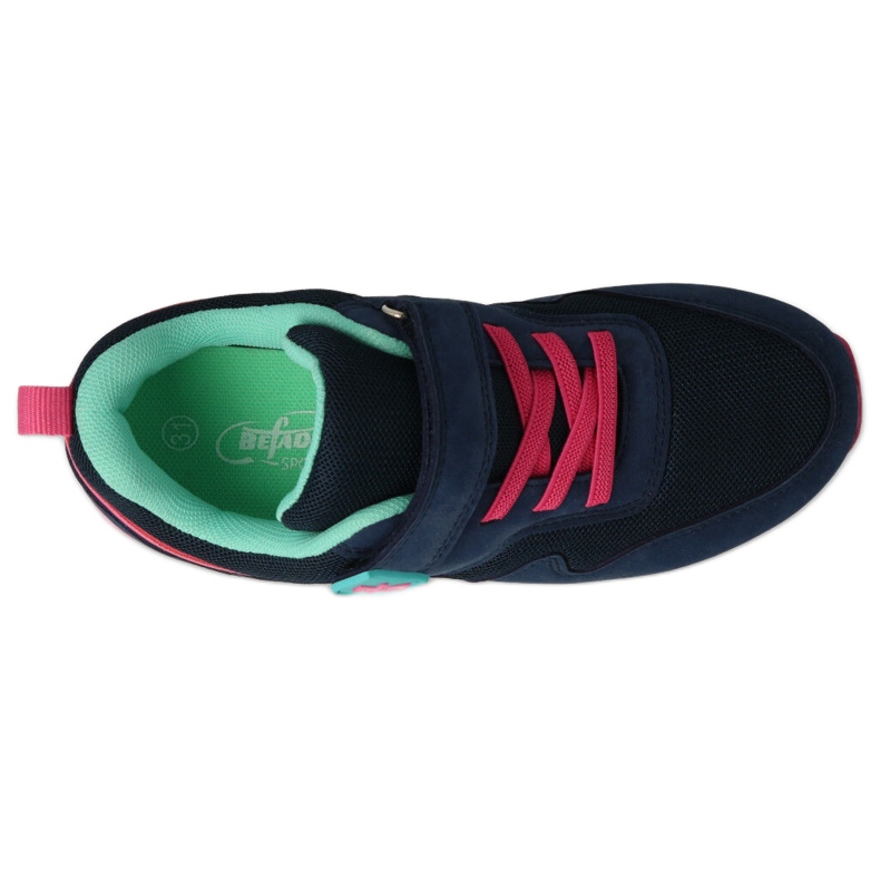 Befado Kinder-Sportklettverschluss 516X215 Marineblau und Rosa 2