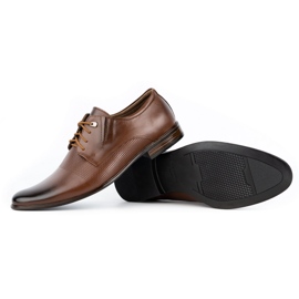 Olivier Elegante Herren-Lederschuhe 302T3 braun 3