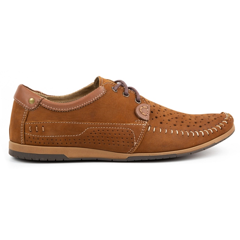 KOMODO Herrenschuhe Mokassins 875 Sommer camel mehrfarbig 1