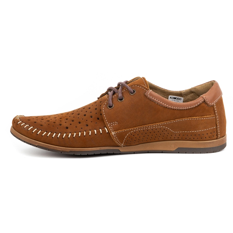 KOMODO Herrenschuhe Mokassins 875 Sommer camel mehrfarbig 2