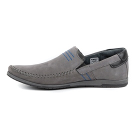 KOMODO Herren Leder Loafer 876 grau 1
