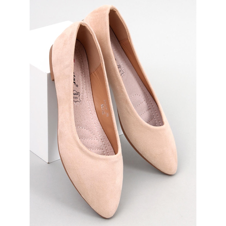 Seastar Keys Ballerinas aus beigefarbenem Leder mit Innensohle 1