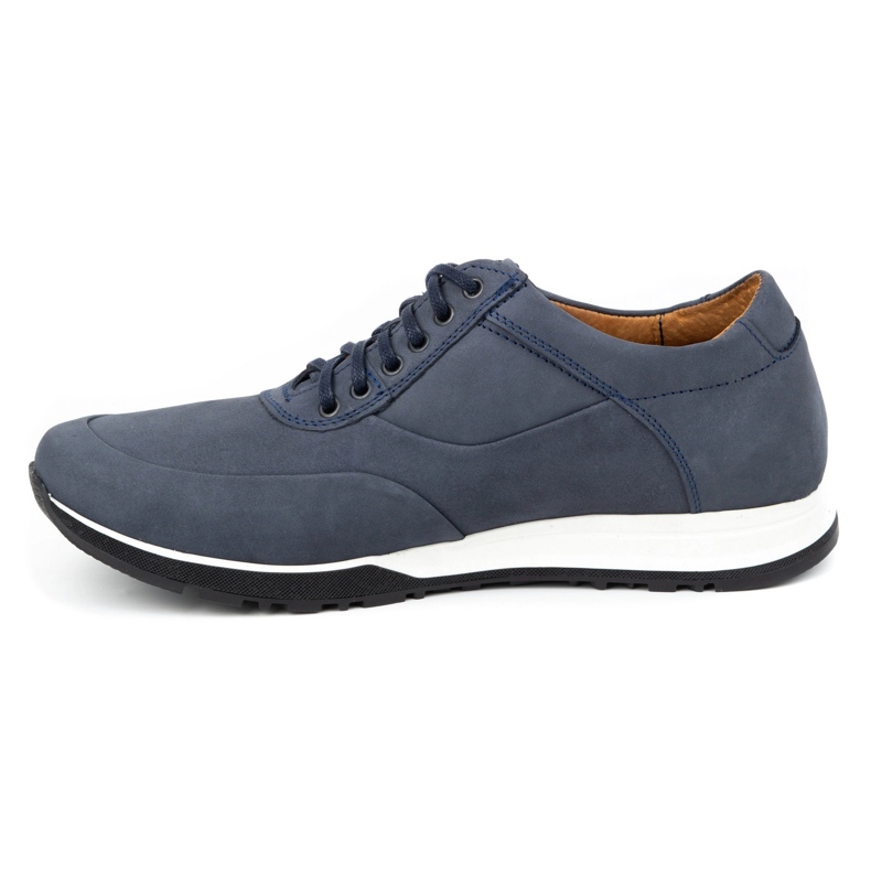 Olivier Freizeitschuhe aus Leder für Herren 902KNT Marineblau Nubuk 1
