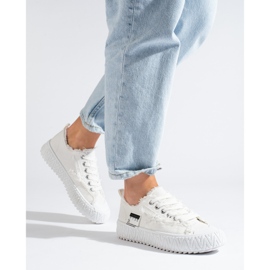 Weiße Plateau-Sneaker von Shelovet 1