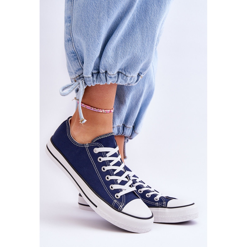 FR1 Klassische Low-Top-Sneaker für Damen, Marineblau, Vegas 1
