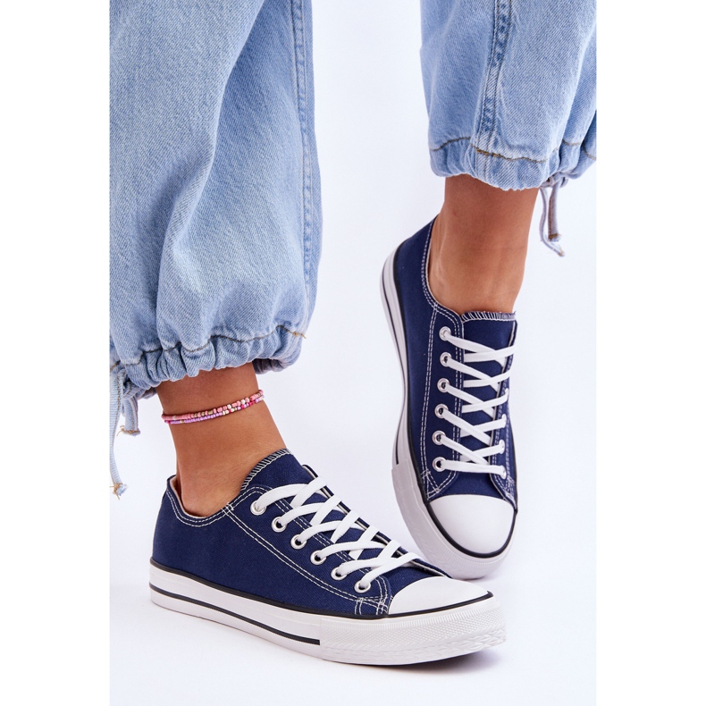 FR1 Klassische Low-Top-Sneaker für Damen, Marineblau, Vegas 2
