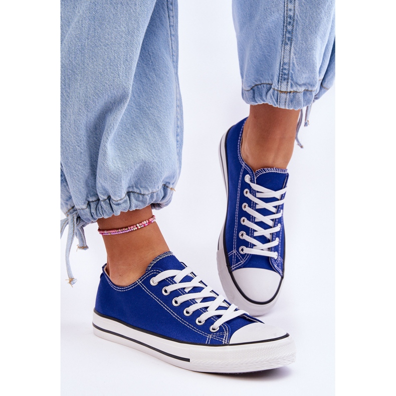 FR1 Klassische Low-Top-Sneaker für Damen in Blau Vegas 2