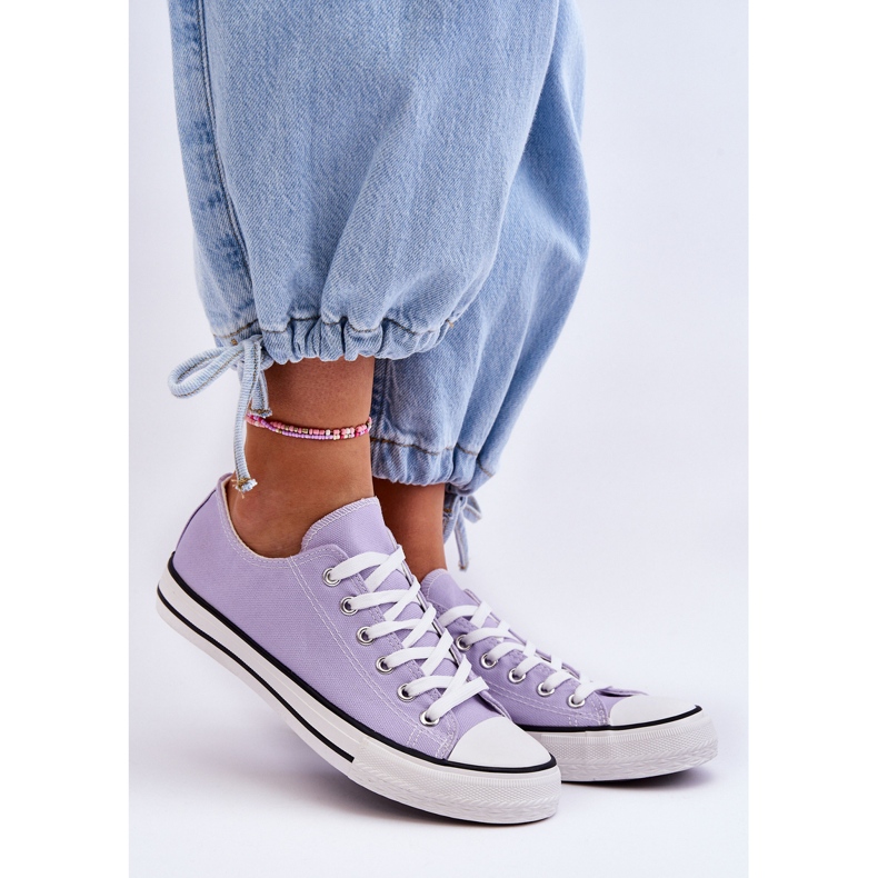Klassische Low-Top-Sneaker für Damen Lila Vegas 1