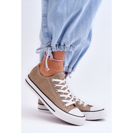 FR1 Klassische Low-Top-Sneaker für Damen in Beige Vegas 1