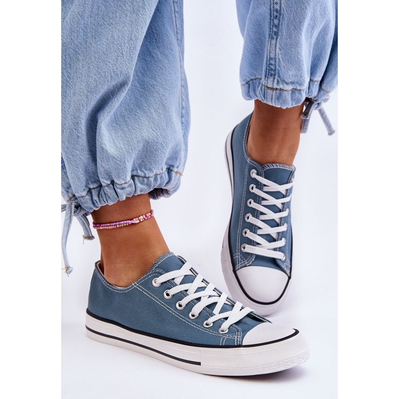 FR1 Klassische Low-Top-Sneaker für Damen in Hellblau von Vegas 2