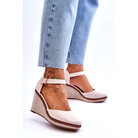 PS1 Klassische Keilsandalen für Damen Beige Malani 2