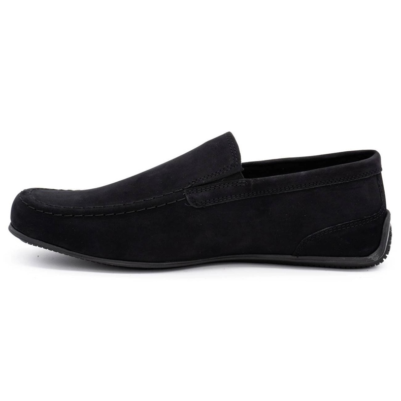 Polbut Herren Leder Loafer 2105 Schwarz Nubuk 1