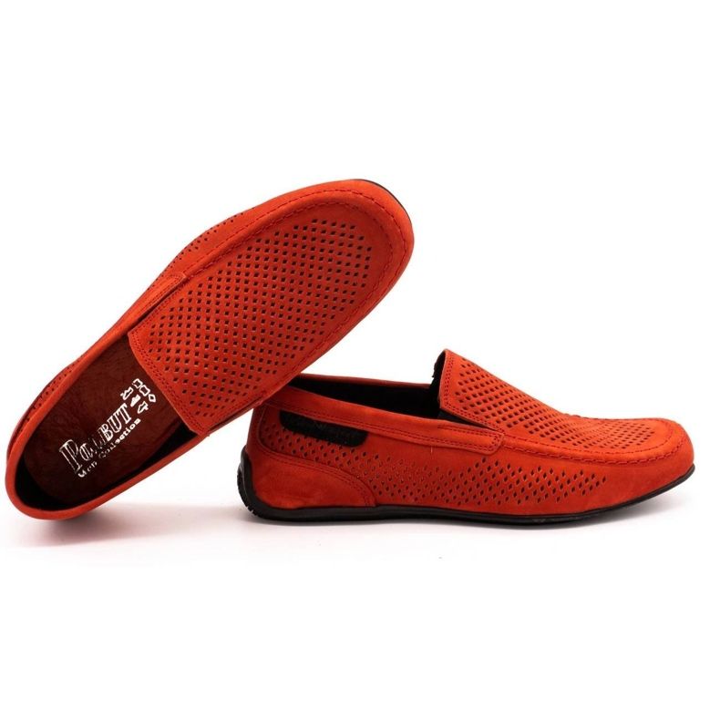 Polbut Herren Leder Loafer 2105P rot 2