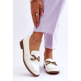 WS1 Klassische Damen-Loafer Weiß Lorien 1