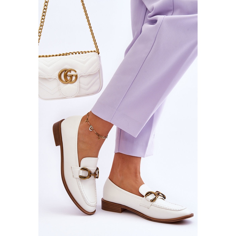 WS1 Klassische Damen-Loafer Weiß Lorien 2