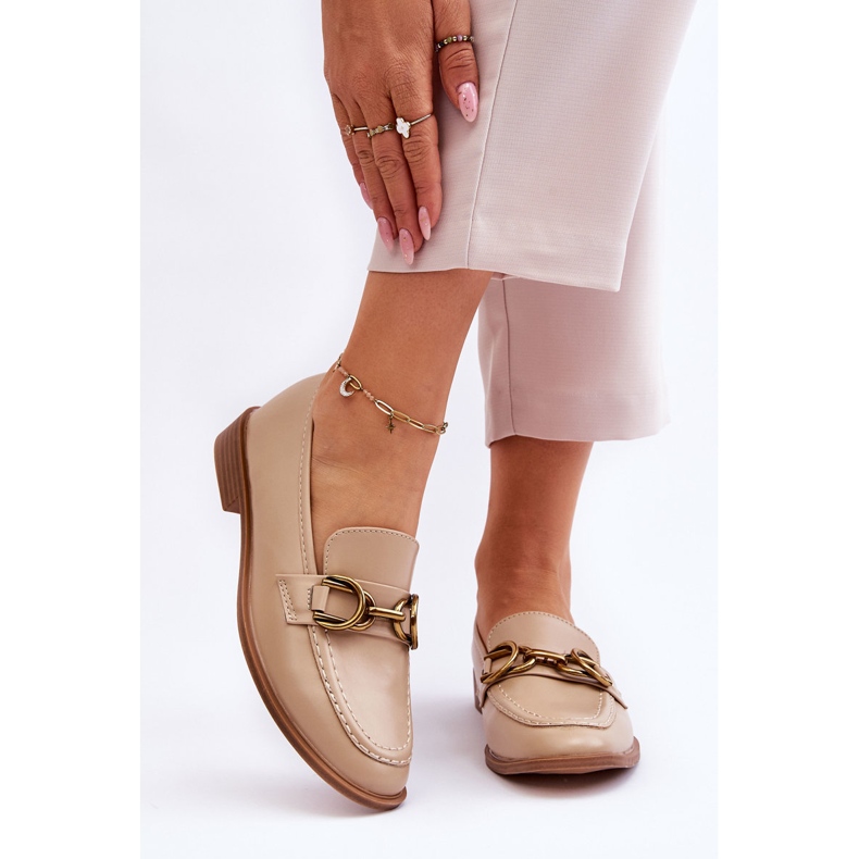 WS1 Klassische Damen-Loafer Beige Lorien 1