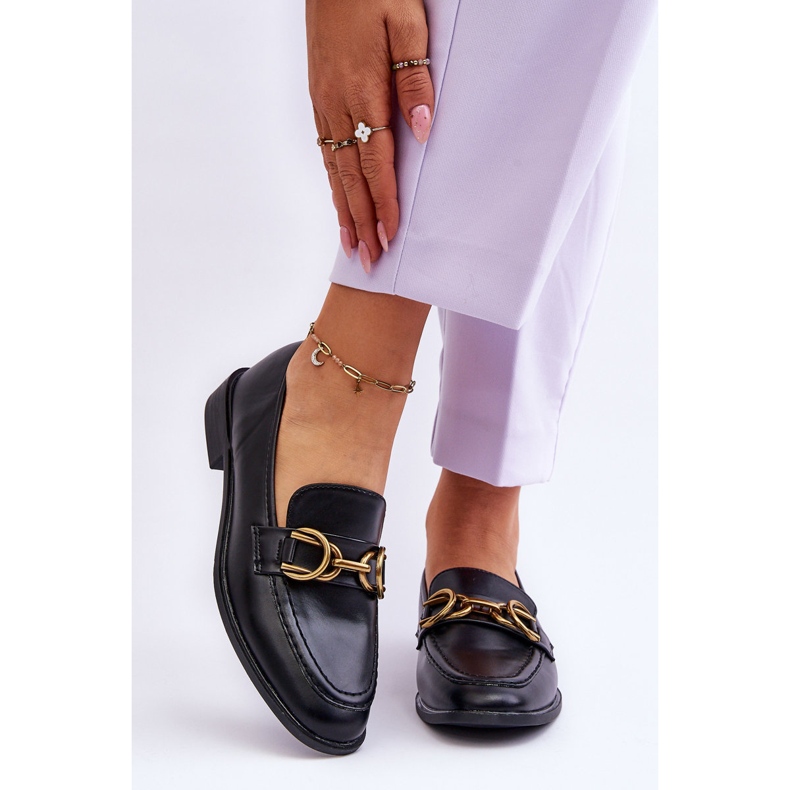 WS1 Klassische Damen-Loafer Schwarz Lorien 1