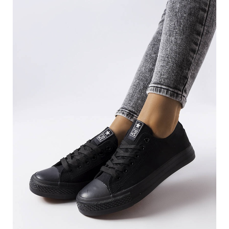 Beaupré-Sneaker aus schwarzem Stoff 1