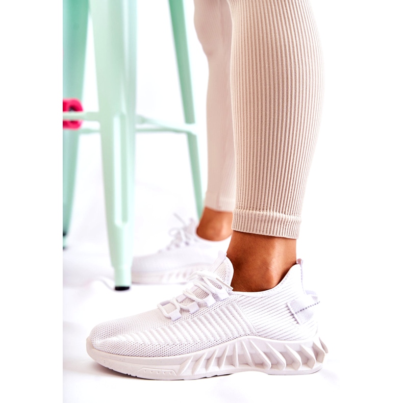 Damen-Sportschuhe, Material, Weiß 4