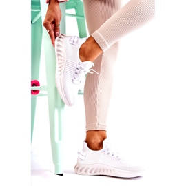 Damen-Sportschuhe, Material, Weiß 2