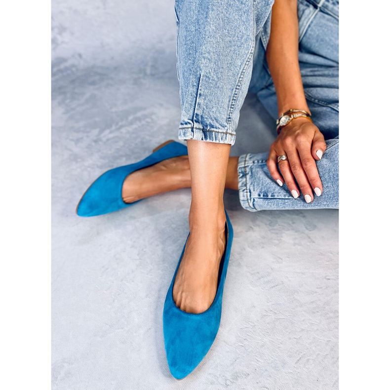 Seastar Keys LT.BLUE Ballerinas mit Lederinnensohle blau 1