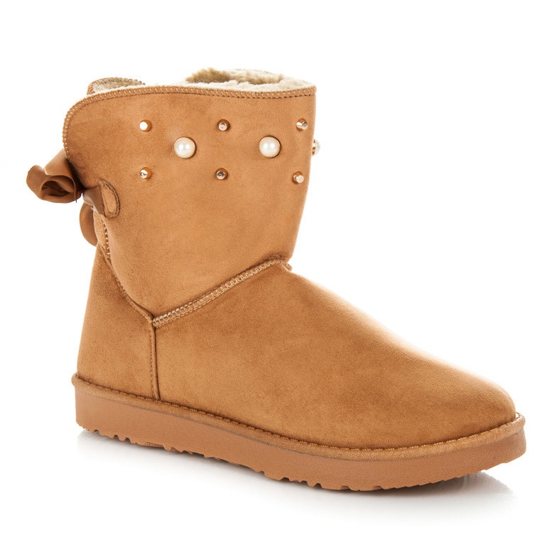 Kylie Mukluki mit Perlen braun 1